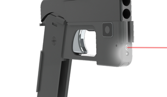 Double-barreled handgun that looks like a smartphone from Ideal Conceal.