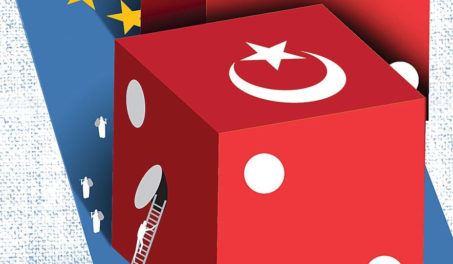 Erdogan&#x27;s Turkey Gamble Illustration by Linas Garsys/The Washington Times