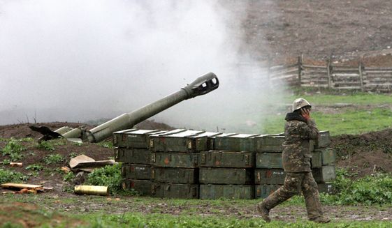Flare up: Azerbaijan&#39;s Defense Ministry announced a unilateral cease-fire Sunday against the separatist region of Nagorno-Karabakh, but rebel forces said that they continued to come under fire. (Associated Press)