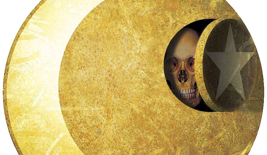 Illustration on the core problem with Islam by Alexander Hunter/The Washington Times