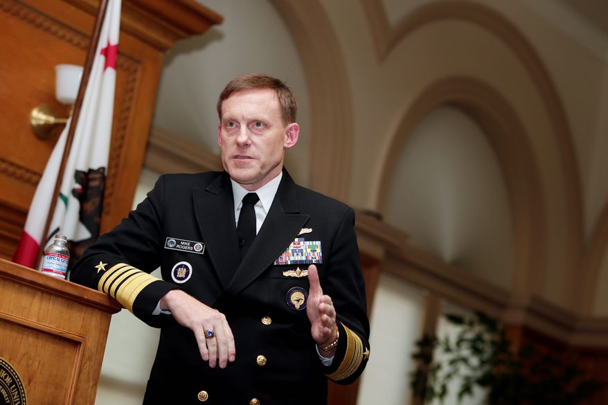 Cyber Command chief Adm. Mike Rogers said that unlike other areas of military competition, Russia is equal to the United States in terms its cyberwarfare capabilities, with China a close second. (Associated Press)