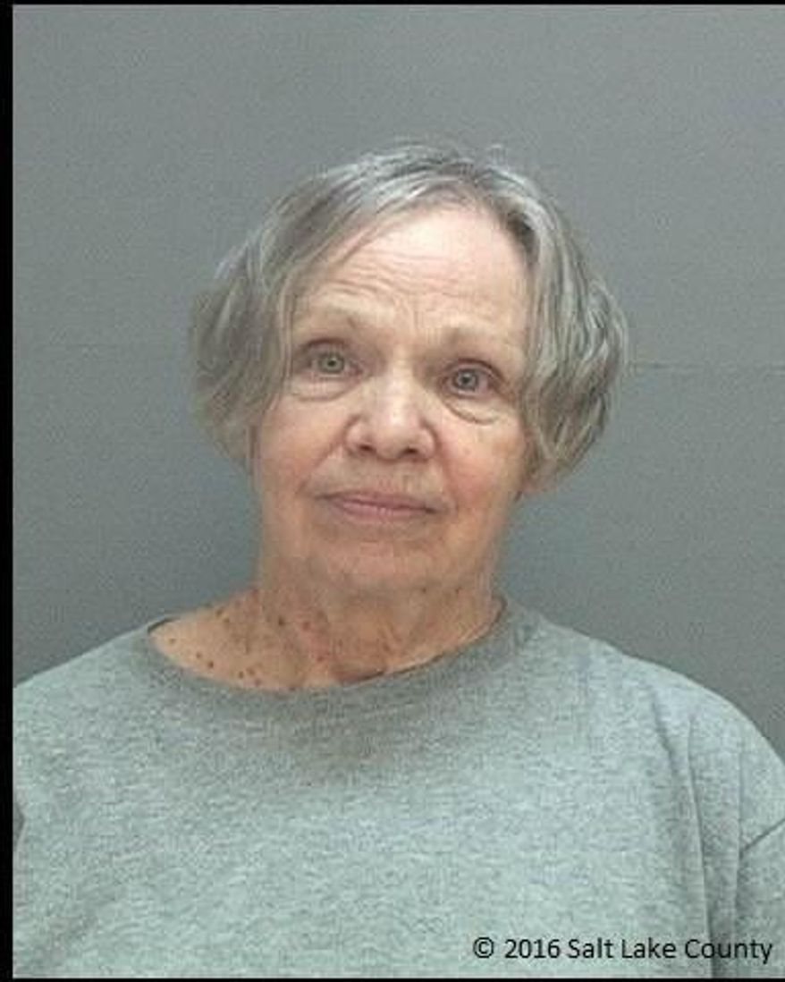 This photo provided by the Salt Lake County Sheriff's Office shows Wanda Barzee. Barzee, serving federal prison time in the 2002 kidnapping of Elizabeth Smart from her bedroom has been moved to a Utah jail. Salt Lake County authorities say 70-year-old Barzee was booked into their jail Thursday, April 7, 2016 after being transferred from another jail in Texas. (Salt Lake County Sheriff's Office via AP)