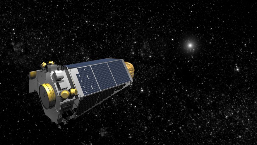 An undated artists concept provided by NASA shows the Keplar Spacecraft moving through space. On April 10, 2016, NASA is trying to resuscitate its planet-hunting Kepler spacecraft, in a state of emergency 75 million miles away. The treasured spacecraft, responsible for detecting nearly 5,000 planets outside our solar system, slipped into emergency mode sometime last week. The last normal contact was April 4. Ground controllers discovered the problem right before they were going to point Kepler toward the center of the Milky Way. (AP Photo/NASA)