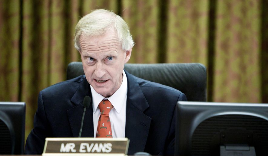 D.C. Council member Jack Evans, Ward 2 Democrat, said privatization of the Universal Paid Leave Amendment Act would drastically cut costs.
 (The Washington Times/File) **FILE**
