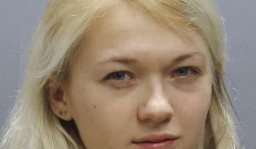 This photo provided by the Franklin County, Ohio, Sheriff's Office, shows Marina Lonina. A prosecutor has charged Lonina with using an app to livestream the alleged rape of a 17-year-old girl. Lonina and her co-defendant Raymond Gates were charged Wednesday, April 13, 2016, with rape, kidnapping, sexual battery and pandering sexually-oriented matter involving a minor. (Franklin County Sheriff's Office via AP)