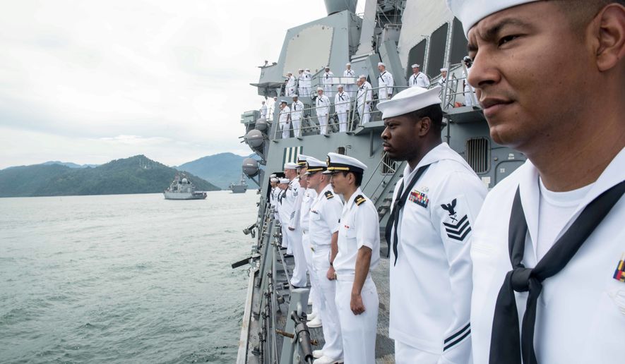 Sailors aboard the USS Stockdale were among the U.S.-deployed assets taking part in the Multilateral Naval Exercise Komodo, initiated in 2014 by the U.S. and Indonesia. (U.S. Navy)