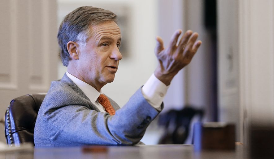 Tennessee Gov. Bill Haslam vetoed a bill Thursday that would have made the Bible the state book. (Associated Press)