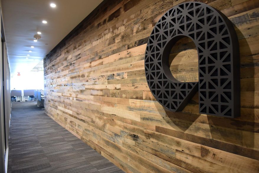 The completed 16th floor of the Ally Detroit Center in downtown Detroit took design inspiration from Detroit's Lafayette Park neighborhood. Each floor of Ally will be designed with a different Detroit neighborhood in mind. The 43-story One Detroit Center at 500 Woodward Ave. was renamed the Ally Detroit CenterThursday, April 14, 2016. Ally has 321,000-square-feet and 13 floors floors of the building which will house 1,500 Ally employees and contract team members.(Tanya Moutzalias/The Ann Arbor News- MLive.com via AP)