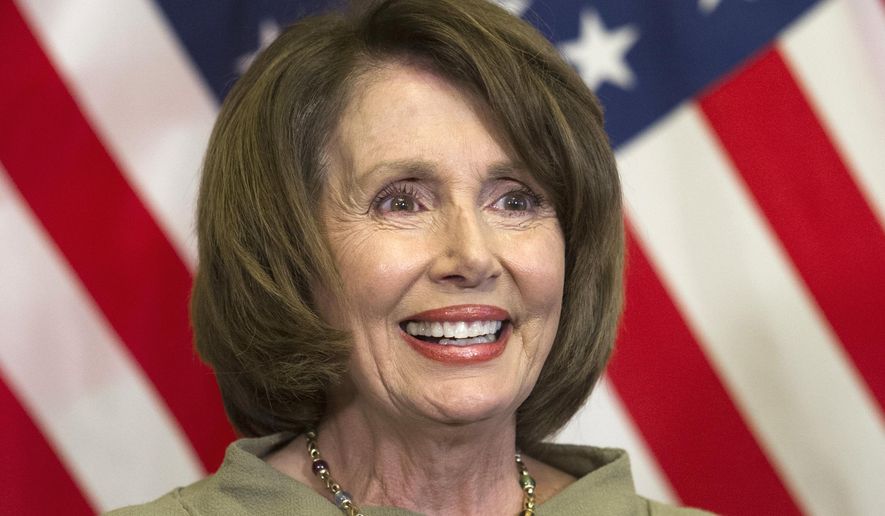FILE - In this March 10, 2016 file photo, House Minority Leader Nancy Pelosi of Calif. is seen on Capitol Hill in Washington. Pelosi’s days are packed, what with Puerto Rico’s financial crisis, the Zika virus, and the federal budget. So at night she often finds refuge, like so many sports fans, parked in front of the flat screen. (AP Photo/Cliff Owen, File)