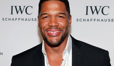 FILE - In this April 14, 2016 file photo, Michael Strahan attends IWC&#39;s &quot;For the Love of Cinema&quot; event during the 2016 Tribeca Film Festival in New York. Strahan is leaving, &quot;Live! With Kelly and Michael,&quot; the daily talk show he co-hosts with Kelly Ripa to work full-time on &amp;#8220;Good Morning America.&amp;#8221; ABC said Tuesday, April 19, that a search for Strahan&amp;#8217;s replacement will begin in the fall. (Photo by Donald Traill/Invision/AP, File)