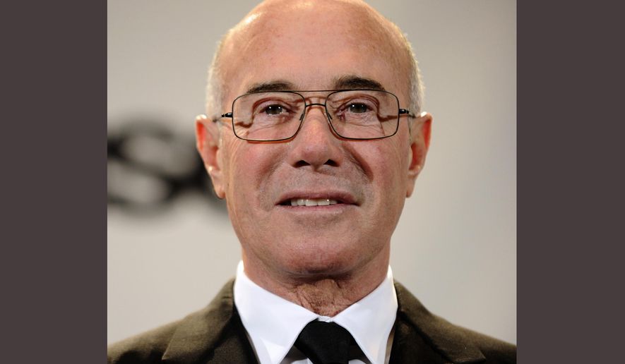 FILE - In this March 15, 2010 file photo, David Geffen, one of the winners of the Ahmet Ertegun Award, appears in the press room at the Rock & Roll Hall of Fame induction ceremony in New York. New York's Museum of Modern Art says it has received a $100 million gift from entertainment executive and philanthropist David Geffen. MoMA said Thursday, April 21, 2016, that the money will be used for its renovation and expansion. (AP Photo/Peter Kramer, File)