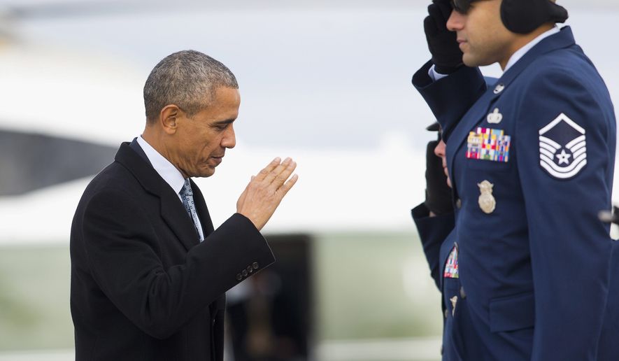 Critics maintain that President Obama seems to care more about leaving behind his social agenda imprint — including climate change — on the U.S. military at the expense of combat readiness. (Associated press)