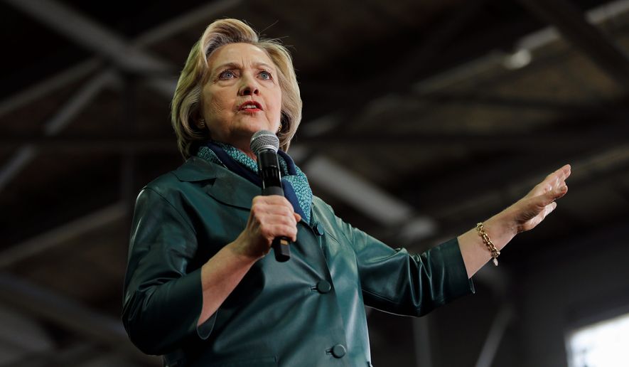 Presidential candidate Hillary Clinton has seen her poll numbers drop pricitously when it comes to theoretical matchups with fellow Democratic contender Sen. Bernard Sanders and against GOP opponents such as Donald Trump and John Kasich. (Associated press)