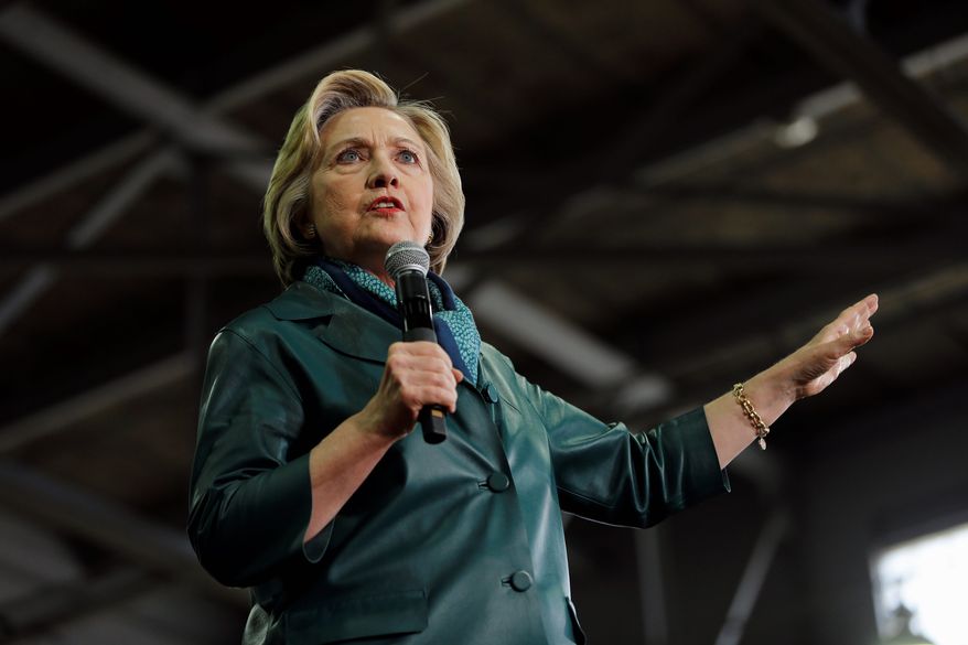 Presidential candidate Hillary Clinton has seen her poll numbers drop pricitously when it comes to theoretical matchups with fellow Democratic contender Sen. Bernard Sanders and against GOP opponents such as Donald Trump and John Kasich. (Associated press)