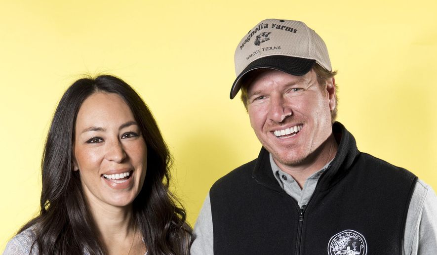 In this March 29, 2016, file photo, Joanna Gaines, left, and Chip Gaines pose for a portrait in New York to promote their home improvement show, &amp;quot;Fixer Upper,&amp;quot; on HGTV. (Photo by Brian Ach/Invision/AP) ** FILE **