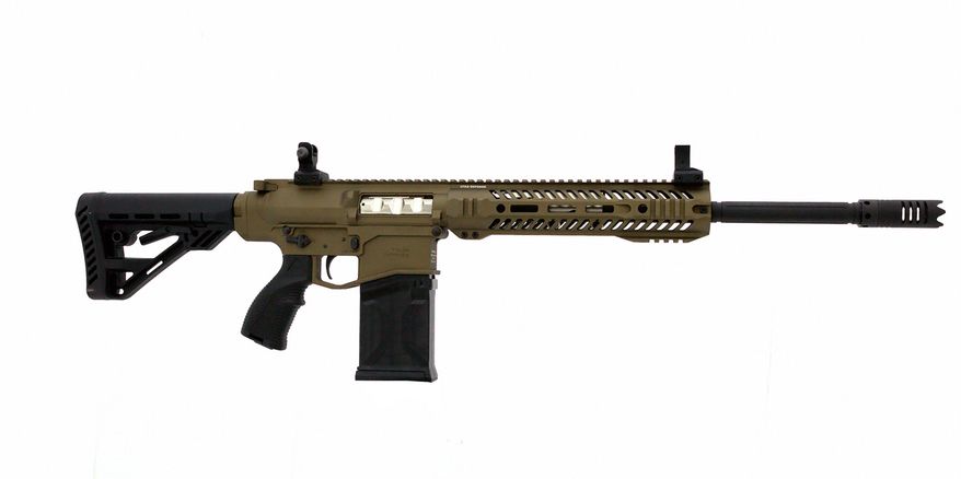 UTAS XTR - from a Turkish company specializing in firearms design comes a new 12-gauge, AR-15 style shotgun with semi-automatic gas-piston operation. Detachable five, eight or 10 round magazine