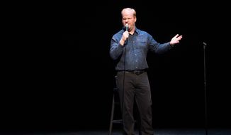 Comedian Jim Gaffigan performs at a David Lynch Foundation Benefit for Veterans with PTSD at New York City Center on Saturday, April 30, 2016, in New York. (Photo by Scott Roth/Invision/AP) **FILE**