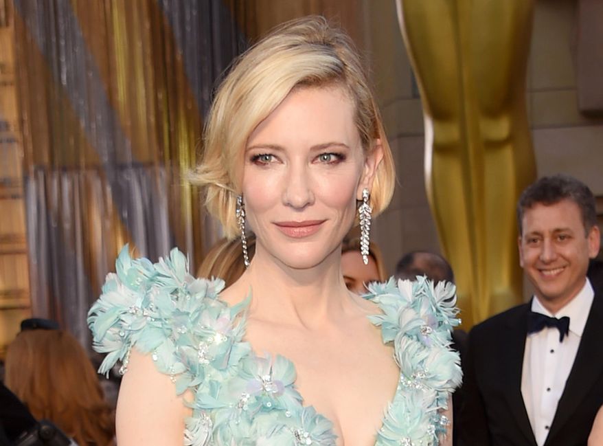 FILE - In this Feb. 28, 2016 file photo, Cate Blanchett arrives at the Oscars in Los Angeles. Blanchett has been named a global goodwill ambassador for the U.N. refugee agency. (Photo by Richard Shotwell/Invision/AP, File)