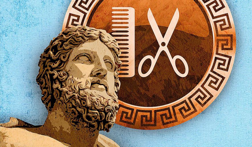 The Greek Barber Illustration by Greg Groesch/The Washington Times