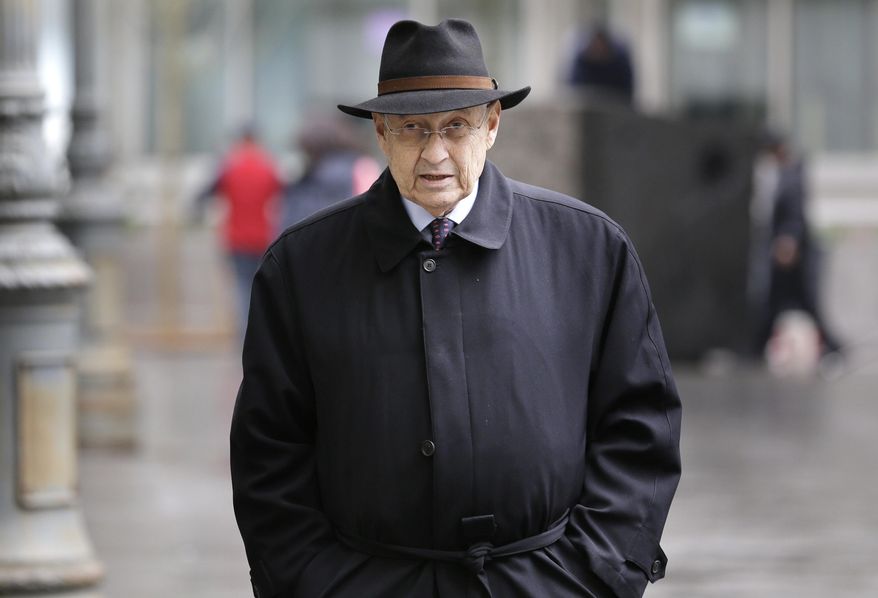 Former New York Assembly Speaker Sheldon Silver arrives to court in New York, Tuesday, May 3, 2016. Silver is awaiting his sentence following his conviction on federal corruption charges. (AP Photo/Seth Wenig)