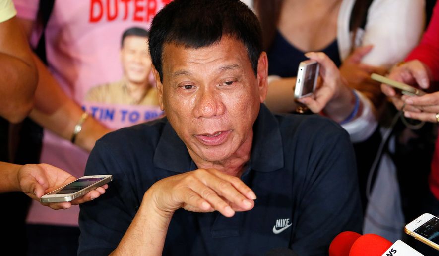 Rodrigo Duterte would bring a sharp break in style and substance from outgoing President Benigno Aquino, who has worked to improve ties with the U.S. military. (Associated Press)