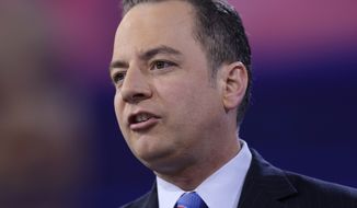 In this photo taken March 4, 2016, Republican National Committee (RNC) Chairman Reince Priebus speaks in National Harbor, Md. Donald Trump says he was really surprised by House Speaker Paul Ryan&#39;s rebuff of him as the presumptive Republican presidential nominee. But GOP chief Reince Priebus says he understands Ryans reservations. Its going to take some time in some cases for people to work through differences, Priebus says. Priebus says he disagrees with Trump on some issues such as banning Muslims from entering the U.S(AP Photo/Carolyn Kaster)