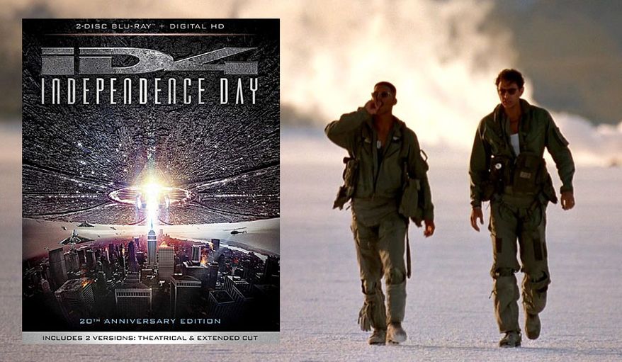 Will Smith and Jeff Goldblum star in &quot;Independence Day: 20th Anniversary Edition,&quot; now available on Blu-ray from 20th Century Fox Home Entertainment.