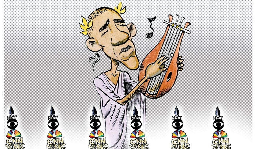 Resultado de imagen para obama press idolatry cartoon