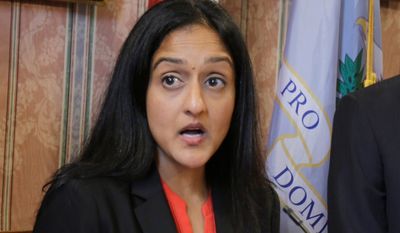 Vanita Gupta, head of the Justice Department&#x27;s Civil Rights Division, said North Carolina&#x27;s HB2 violates both Title VII and Title IX. Ms. Gupta said that because gender identity is tangentially related to biological sex as determined by chromosomes and genitalia, prohibitions on &quot;sex&quot; discrimination apply to &quot;gender identity.&quot; (Associated Press)