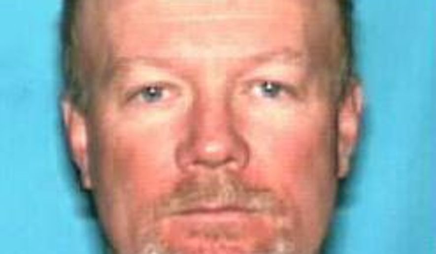 This photo provided by Centerville Police shows Flint Wayne Harrison, 51. Utah police are searching for two suspects, Flint Wayne Harrison and Dereck James Harrison, after a woman and her four teenage daughters were lured to a house and tied in a basement before they managed to escape, authorities said Wednesday, May 11, 2016. (Centerville Police via AP)