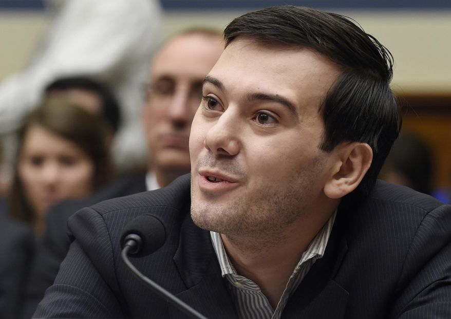 FILE - In this Feb. 4, 2016 file photo, pharmaceutical chief Martin Shkreli speaks on Capitol Hill in Washington during the House Committee on Oversight and Reform Committee hearing on a decision by his former company, Turing Pharmaceuticals, to significantly raise the price of the anti-parasitic medication Daraprim. A bill awaits Vermont Gov. Peter Shumlin's signature in May 2016 that would make it the first state requiring drug companies to explain their price increases. The legislation would have regulators develop an annual list of up to 15 drugs that have seen the biggest price increases. Manufacturers then would have to justify the increases to the attorney general's office. (AP Photo/Susan Walsh, File)