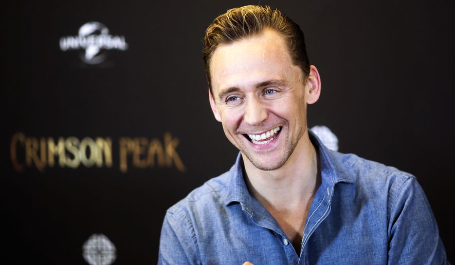In this Wednesday, Sept. 30, 2015, file photo, actor Tom Hiddleston poses during a photo-call to promote the film "Crimson Peak" in Berlin, Germany. (AP Photo/Markus Schreiber, file)
