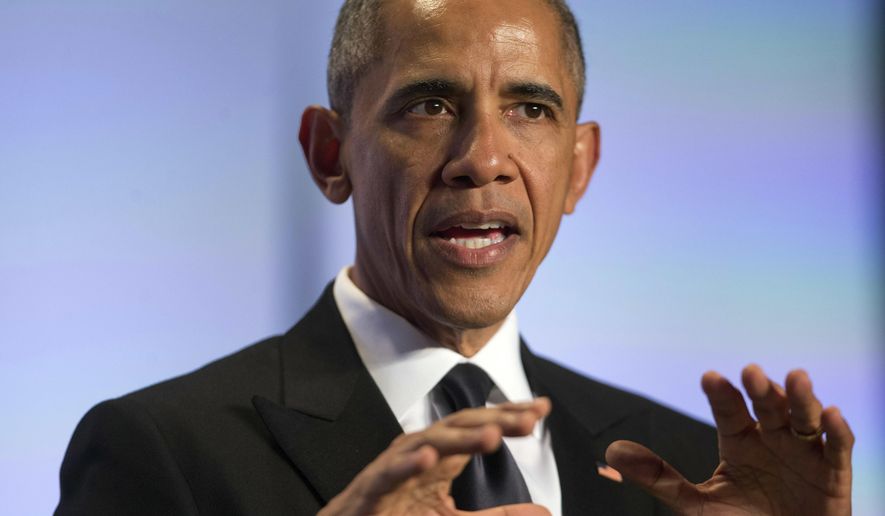 FILE - In this May 4, 2016 file photo, President Barack Obama speaks in Washington. Thinking ahead to their 250th anniversary celebration, Rutgers University invited President Barack Obama to speak at this year's graduation nearly three years ago. (AP Photo/Pablo Martinez Monsivais, File)