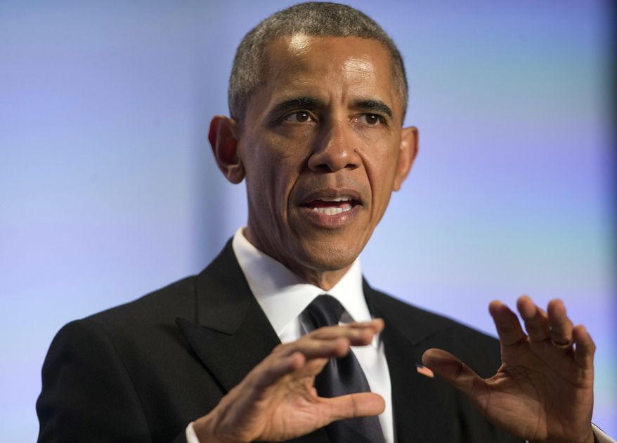 FILE - In this May 4, 2016 file photo, President Barack Obama speaks in Washington. Thinking ahead to their 250th anniversary celebration, Rutgers University invited President Barack Obama to speak at this year's graduation nearly three years ago. (AP Photo/Pablo Martinez Monsivais, File)