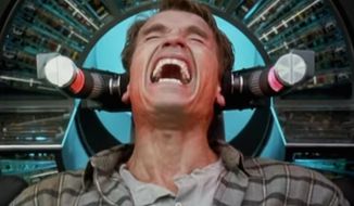 Arnold Schwarzenegger stars in the 1990 movie &quot;Total Recall&quot; as a man who has false memories planted into his mind. (Columbia/TriStar Pictures, &quot;Total Recall&quot; trailer) 