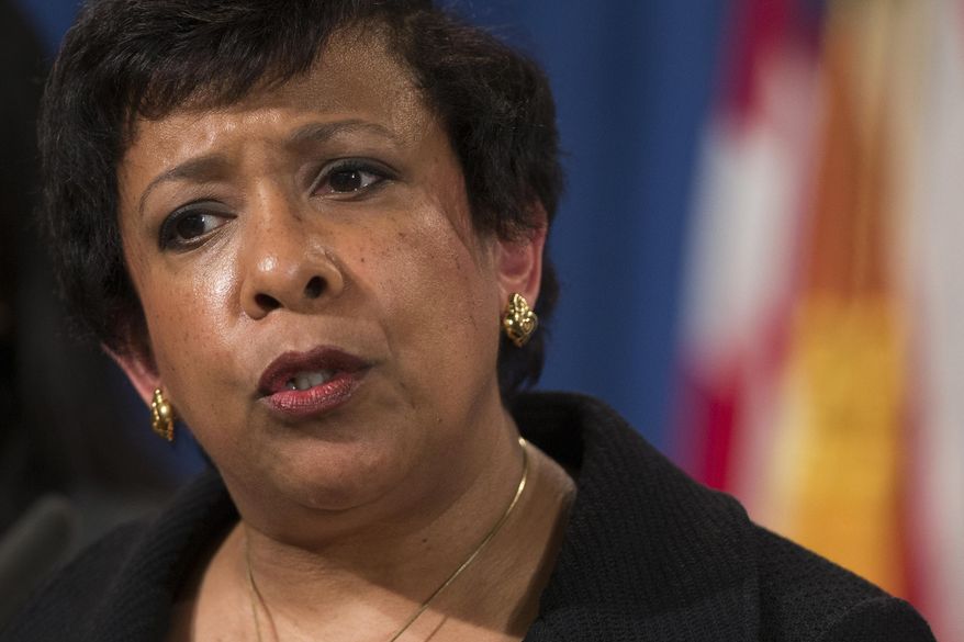 FILE - In this May 9, 2106 file photo, Attorney General Loretta Lynch speaks during a news conference at the Justice Department in Washington after North Carolina sued the federal government in a fight for a state law that limits protections for lesbian, gay, bisexual and transgender people. The federal government made headlines last week by suing North Carolina for discriminating against transgender people and then following up with guidance on how to accommodate transgender students. (AP Photo/Evan Vucci, File)