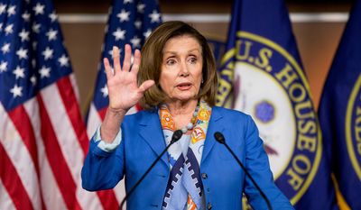 House Minority Leader Nancy Pelosi of Calif. speaks during her weekly news conference on Capitol Hill in Washington, Thursday, May 19, 2016. In a breakthrough, House Republicans and Democrats have agreed to a deal to help rescue Puerto Rico from $70 billion in debt.  (AP Photo/Andrew Harnik)