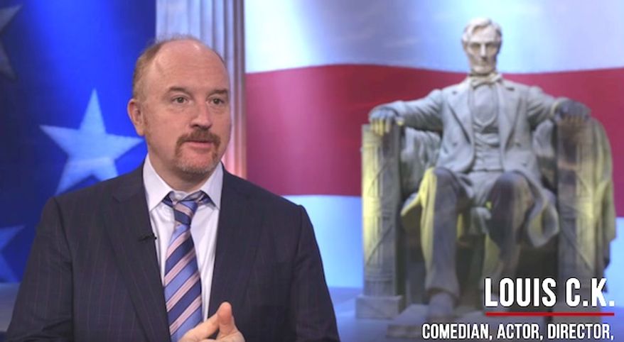 Comedian Louis C.K. appeared on "Jeopardy" on May 18, 2016, and beat to members of the media. (NBC screenshot)
