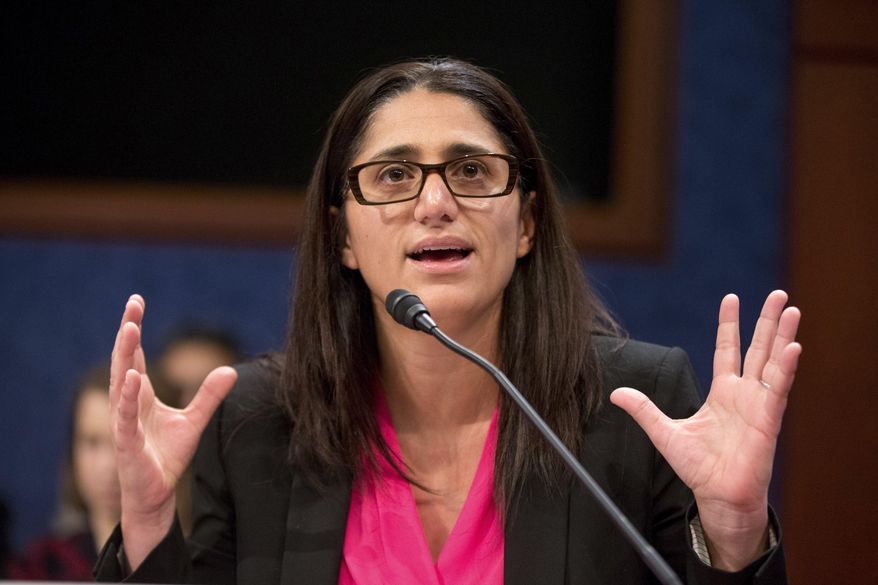 FILE- In this Feb. 10, 2016 file photo, Hurley Medical Center Pediatric Residency Program Director Dr. Mona Hanna-Attisha speaks during a House Democratic Steering and Policy Committee hearing on The Flint Water Crisis on Capitol Hill in Washington. Hanna-Attisha is working on a “definitive first-hand account” of the crisis that has inspired outrage nationwide, the publisher One World announced Friday. The book is currently untitled. A portion of the proceeds will be donated to the Flint Child Health & Development Fund. (AP Photo/Andrew Harnik, File)