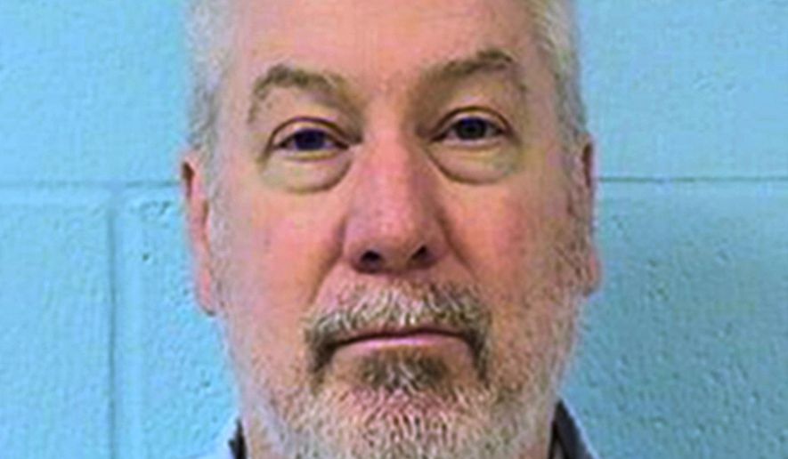 FILE - This undated file photo provided by the Illinois Department of Corrections shows former Bolingbrook, Ill., police officer Drew Peterson. Jury selection is set to begin on Friday, May 20, 2016, in the murder-for-hire trial of a former suburban Chicago police officer accused of plotting to kill the prosecutor who put him behind bars in his third wife’s death. Sixty-two-year-old Peterson was convicted in 2012 of first-degree murder. (Illinois Department of Corrections via AP, File)