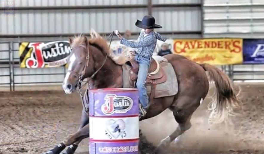 Kalee Chandler, 12, has died after her horse collapsed on top of her during a barrel race in Missouri. (FOX4KC)
