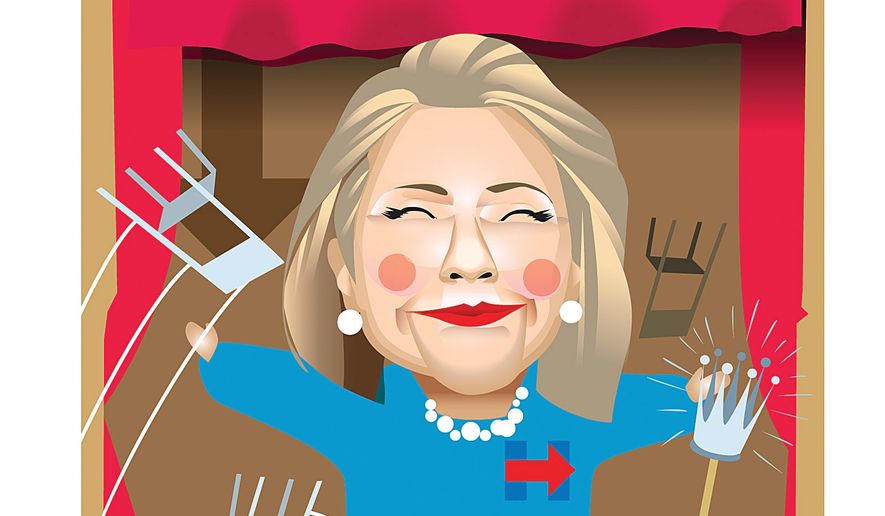 Illustration on the absurdities of the 2016 election cycle by Linas Garsys/The Washington Times
