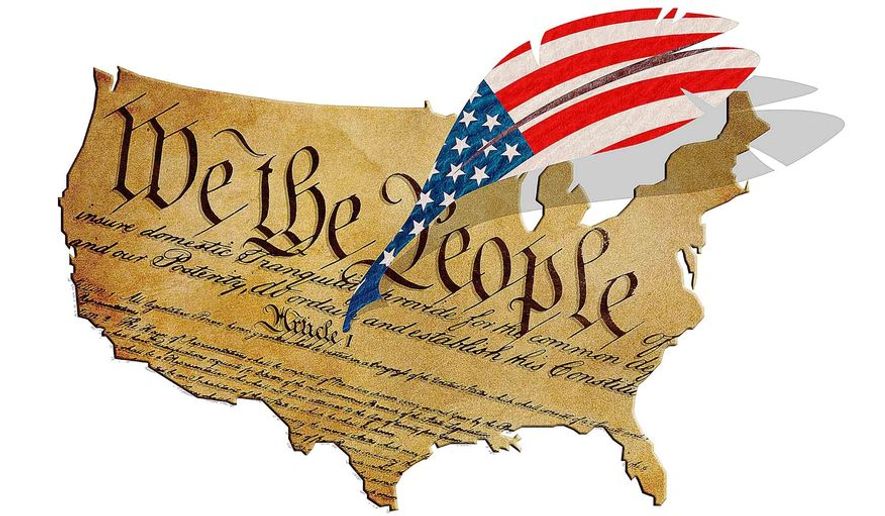 US Constitution (illustration by Greg Groesch/The Washington TImes)