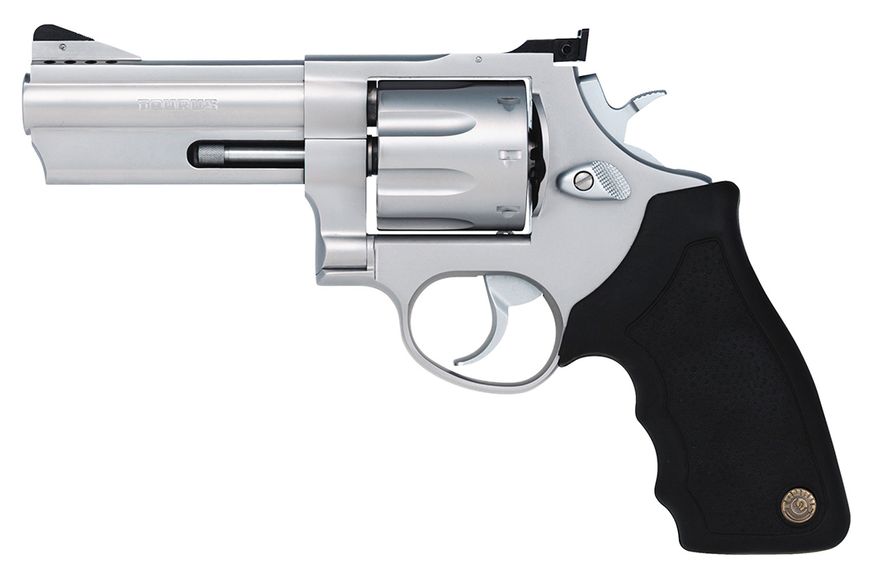 TAURUS 608 - The 608packs a mind-boggling 8 rounds of .357 Magnum firepower. Hammer forged for tough performance and accuracy, these pistols come with hand-fitted actions, and clean, crisp triggers right out of the box. New innovations include ported barrels that reduce muzzle flip and felt recoil and the model 608's incredible 8-shot cylinder