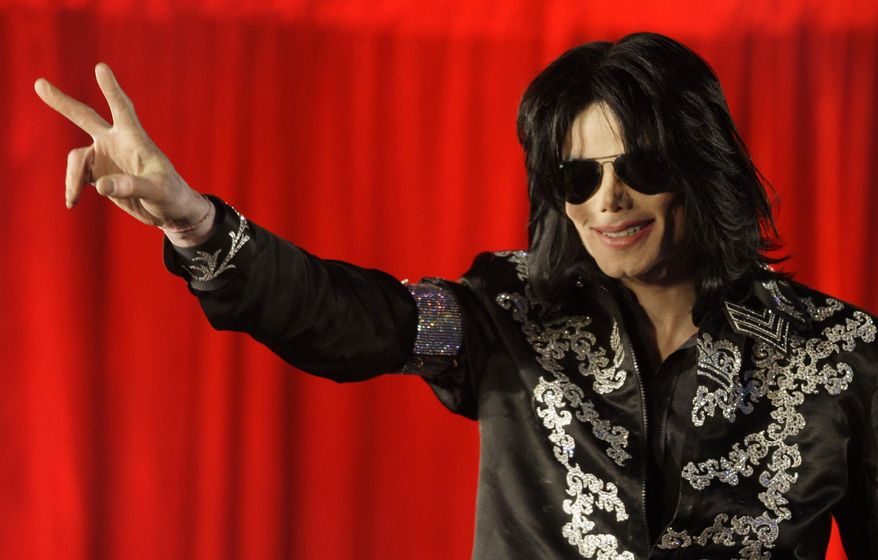 FILE - In this March 5, 2009 file photo, US singer Michael Jackson speaks at a press conference at the London O2 Arena. Jackson died in 2009 of “acute propofol intoxication.” The King of Pop had been taking the prescription anesthetic to sleep as he prepared for a series of comeback concerts. (AP Photo/Joel Ryan, File)