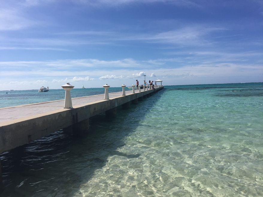 Beautiful water awaits tourists in Grand Cayman. (Nicole Pajer)
