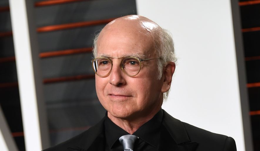 FILE - In this Feb. 28, 2016 file photo, Larry David arrives at the Vanity Fair Oscar Party in Beverly Hills, Calif. David is bringing back his HBO comedy series, "Curb Your Enthusiasm," for a ninth season. (Photo by Evan Agostini/Invision/AP, File)