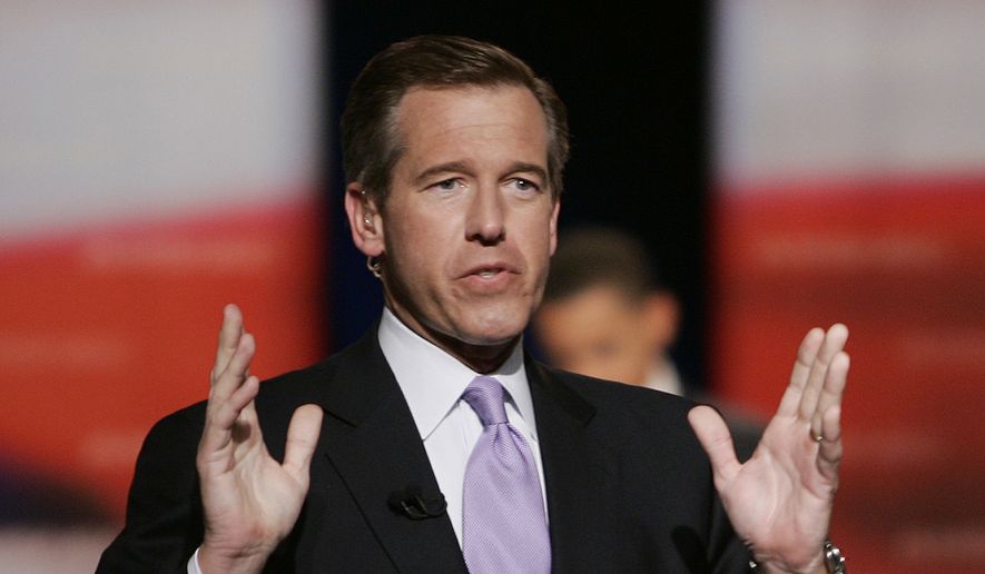 NBC anchor Brian Williams talks with those gathererd to listen to the first Democratic presidential primary debate of the 2008 election hosted by the South Carolina State University in Orangeburg, S.C., in this Thursday, April 26, 2007, file photo. (AP Photo/J. Scott Applewhite) ** FILE **