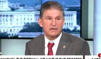 Sen. Joe Manchin, D-W.V., told an MSNBC panel on June 16, 2016, that &quot;due process is killing us&quot; in terms of preventing gun violence. (MSNBC screenshot)