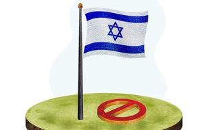 Stop Israeli Boycotts Illustration by Greg Groesch/The Washington Times